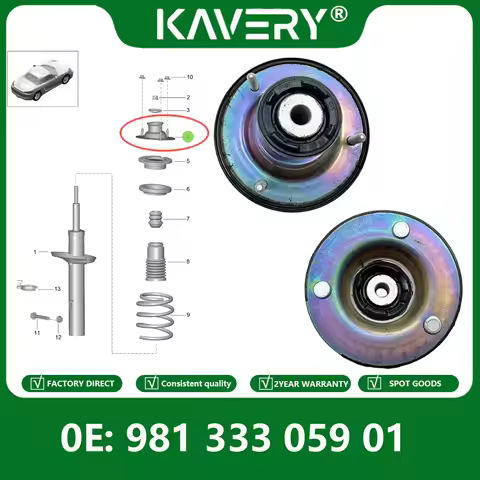 KAVERY For 981 333 059 01 Boxster Cayman Stable Rear Upper Suspension Strut Shock Mounts 98133305901