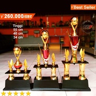2-legged trophy set for 1st-2nd-3rd place