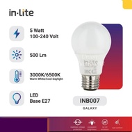 Inlite LED Bulb 5W 5watt E27 inlite INB007