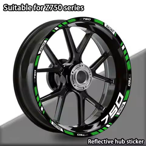 Reflective Motorcycle Accessories Wheel Sticker Inside of Hub Decals Rim Stripe Tape Decorative LOGO