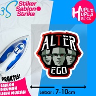 Alter Ego Esports Team Esport Iron-On Screen Printing Sticker Rubbing Emblem Sticker for Clothes and