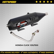 HOTSPEED Pipe Muffler V3 Set For Click 125i/150i Power Pipes With Stainless Elbow From Thailand