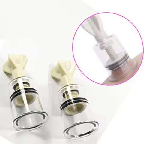 2pcs 42MM stimulation suction Twisted Triplets Nipple Clit Suckers Pussy Clitoris Stimulator Tips Cl