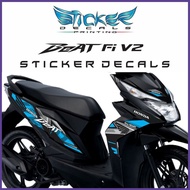 ◺ ◪ honda Beat fi v2 Sticker Decals