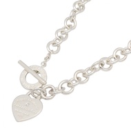 [二手] Tiffany & Co. Return to Tiffany 心形吊牌項鍊，頸圍 40 厘米，925 純銀，鑽石。