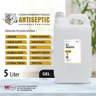 Hand Sanitizer Gel Antiseptic Aroma Segar 5 Liter / Aroma Wangi 5