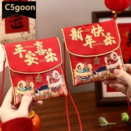 C5GOON 2026 New Year Fabric Red Envelope New Year Wallet Year Of Horse Red Packet Lucky Money Red En