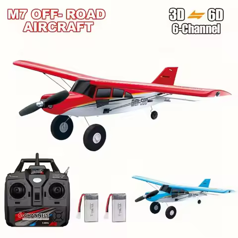 Qidi560 RC Plane Moore M7 Off-road 4CH Remote Control Airplane Brushless Fixed Wing Aircraft Model E