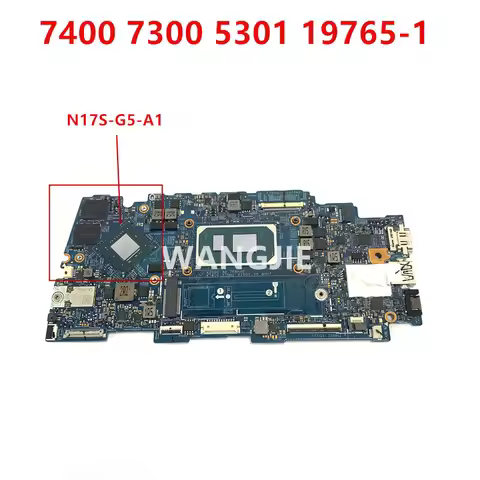 For Dell Inspiron 7400 7300 Vostro 5301 Laptop Motherboard 19765-1 SRK02 i7-1165G7 GeForce MX350 GPU