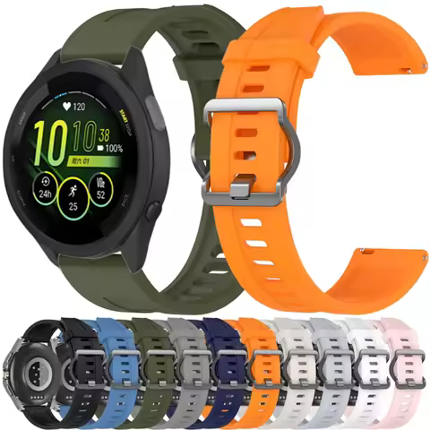 22mm Silicone Strap For Garmin Forerunner 265 965 955 255 Music Sports Bracelet Watchband For Garmin