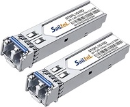 1.25 Gigabit Single Mode LC Duplex Transceiver,1000Base-LX Dual Fiber SFP Module,1310nm SMF, up to 1
