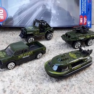 Diecast military vehicle set miniature toy car children's vehicle