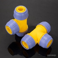 Water diverter connector 1.0inch three-way flexible hose water connection joint extension pipe conne
