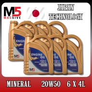 MAC5IVE MINERAL ENGINE OIL 20W-50 - BUNDLE PACK ( 6 X 4000ML)