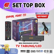PROMO SET TOP BOX STB EVINIX H1 NEO PENERIMA SIARAN TV DIGITAL TERMURAH BERGARANSI RESMI !!! - EVIN