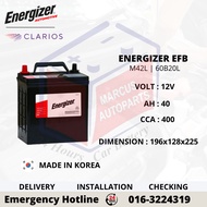 ENERGIZER EFB M42L | 60B20L AUTOMOTIVE CAR BATTERY