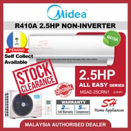 [stock clearance] 2.5HP Midea MSAE R410A Air-conditioner MSAE-25CRN1 ALL EASY MSAE Non-inverter AIRCOND