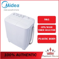 MIDEA 9.0kg Semi Auto Washing Machine MSW-9008P MESIN BASUH