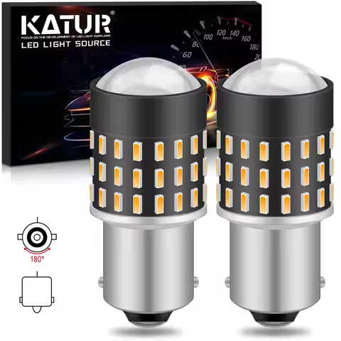 Katur 1156 BA15S P21W LED Bulb R5W R10W 3014SMD Car Turn Signal Lamp Brake Reverse Tail Light Auto B