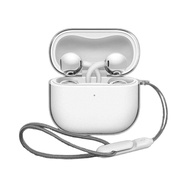 Case with Lanyard for HUAWEI FreeClip 2 Earclip Ear Hook Earbuds Cover Transparent Soft Protective S