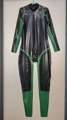 Gummi Latex Rubber Ganzanzug Bodysuit Catsuit fashion Strumpfhose Party Zentai