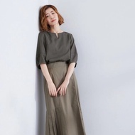 E102 g * ove Loose Embroidered Hemp Sense Machete Sleeve Shirt