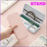 HTKMD Plastic Pp Matte Pencil Cases Mujis Style Kawaii Stationery School Clear Pencil Pouch Cute Pencil Box Trousse Ecole Papeterie HSEHW