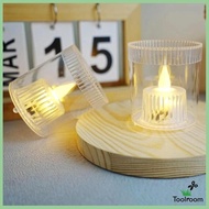 [ 4Pcs Flameless Candles Night Lights Table Centerpiece Ornament Electric Pillar Candles,LED Tea Lights for Birthday SPA