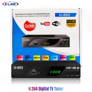 X-Link U-002 DVB T2 Digital Terrestrial TV BOX H.264 Decoder FTA TV Tune Receiver 1080P Media Player Terrestrial Antenna STB