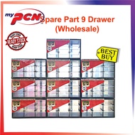 [WHOLESALE]PCN Multipurpose 9 Drawer Storage Cabinets/ Almari Hardware/ Almari Murah/ Accessories Spare Part Storage Box