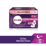 Kotex Total Protection Overnight Wing 35cm (14pads) Ready Stock