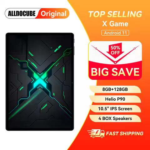 ALLDOCUBE X Game 10.5" Games Tablet 8GB+128GB Helio P90 6-axis Gyro High Accuracy PowerVR 7500mAh Bi