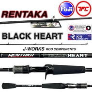 RENTAKA BLACK HEART 🖤 Baitcast & Spinning Rod BC Baitcasting BlackHeart