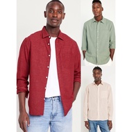 HBR5796 Classic Fit Everyday Linen-Blend Shirt