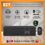 Logitech Signature Slim K950 MK950 Wireless Bluetooth Combo Keyboard and Mouse (Graphite | Off White