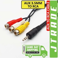 AUX 3.5mm to 3 RCA / AV Cable Converter 30cm JTRADE