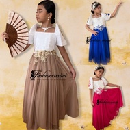 Filipiniana Kids Dress with Tulle and Lace Design (Buwan ng Wika Costume)