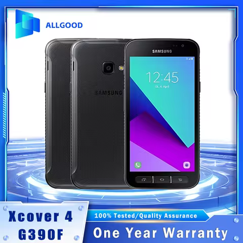 Original Samsung Galaxy Xcover 4 G390F 4G Smartphone 5.0'', 2GB RAM, 16GB ROM, 13MP+8MP, Exynos 7570