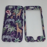 Case Kutis Iphone 6 6s (Giraffe And Zebra Pattern) New Arrival Front-Back Cover Luminous Vintage Pat