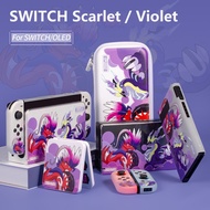 For Switch OLED Pokémon Scarlet and Violet Switch V1 V2 Protective Case Storage Bag Card Box Holder Nintendo Switch Accessories Hard Case