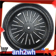 【A-NH】Korean BBQ Grill Pan, Outdoor Barbecue Plate, Round Aluminum Plate, Picnic Non-Stick Pan Camping, BBQ Cooking Tools