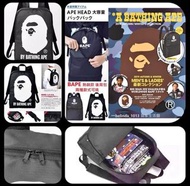 供應商少量現貨‼ 雜誌附錄新款 Aape 黑色背囊
