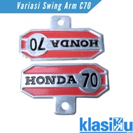 Swing Arm SwingArem Sweetener Emblem HONDA C70 C70 C70 PISPOT