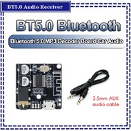 BT5.0 Audio Receiver Bluetooth Audio Receiver +AUX Audio Cable Kit MP3 Bluetooth Decoder Lossless Car Speaker Audio Amplifier Board Module