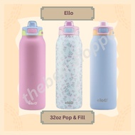 Ello Pop & Fill 32oz Stainless Steel Water Bottle