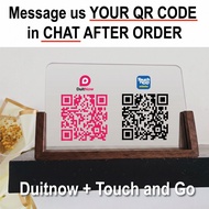 Ewallet QR Code Stand QR Pay Stand DuitNow TouchNgo QrPay Maybank Duitnow MAE Grabpay Boost Bank Isl