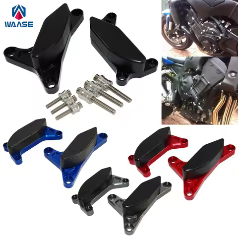 WAASE Engine Stator Pulse Cover Guards Crash Pad Sliders Protector For YAMAHA Fazer FZ8 FZ 8 FZ-8 N/