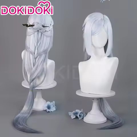 IN STOCK Frostflower Dew Shenhe Wig Game Genshin Impact Cosplay Wig DokiDoki Shen He Cosplay Lantern