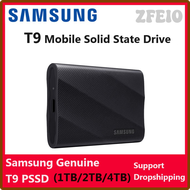ZFEIO SSD T9ของแท้ของซัมซุง1/2/4TB USB 3.2 Gen 2X2ความเร็วในการอ่านโซลิดสเตทไดรฟ์ Seq ความเร็วสูงถึง