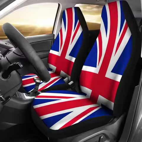 Union Jack Flag, Distressed Flag, Patriotic-Car Seat Covers, Car Accessories, Gift for Her, Custom S